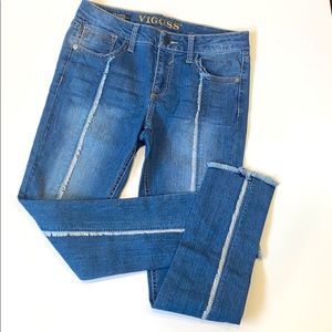 VIGOSS The Austin Ankle Skinny fringed size 14